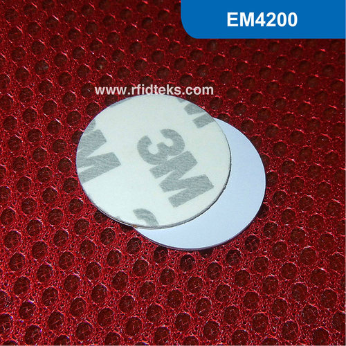 直径20MM RFID钱币卡 RFID电子标签 3M电子圆形卡 EM4200芯片