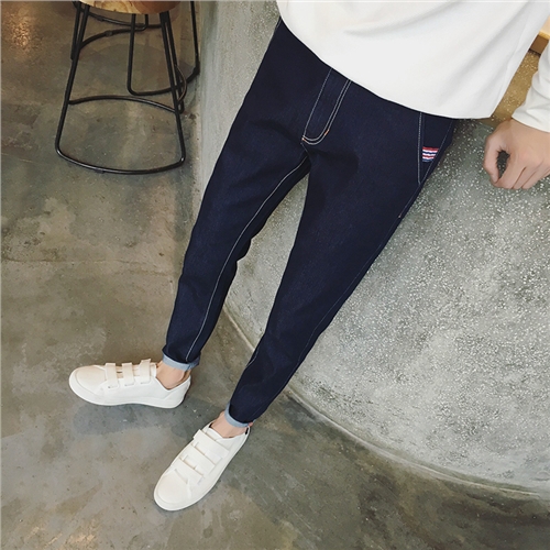 Jeans pour adolescent pieds Slim pour Quatre saisons - Ref 1464912 Image 1