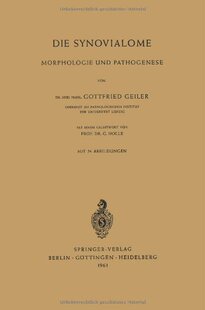 【预订】Die Synovialome: Morphologie Und Pat...