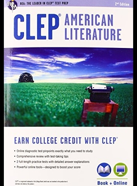 【预售】CLEP American Literature with Online Pratice Test