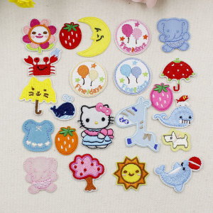 小号布贴补丁贴儿童牛仔裤装饰刺绣贴花补衣服的图案可爱diy贴布