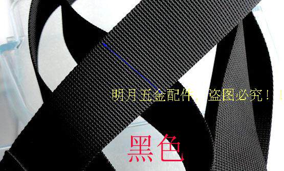 黑色加密背包带帆布尼龙