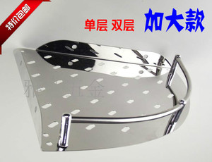 特价不锈钢单层三角架 加厚单层浴室置物架 双创意正品挂壁转角架