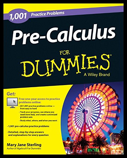 【预售】Pre-Calculus: 1,001 Practice Problems for Dummies 书籍/杂志/报纸 原版其它 原图主图