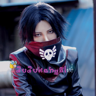 全职猎人幻影旅团 飞坦 李舜生 LULU 椎名真由理黑色cos假发