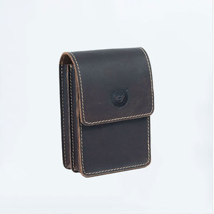 真皮手机腰包5.0寸5.5寸6.0寸手机腰挂腰包竖款 穿皮带牛皮腰包