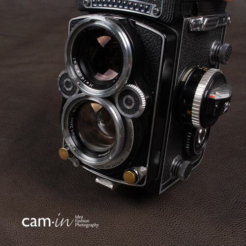 cam-in Rolleiflex闪光灯接口堵头+快门按钮 短款铜色 cam9052
