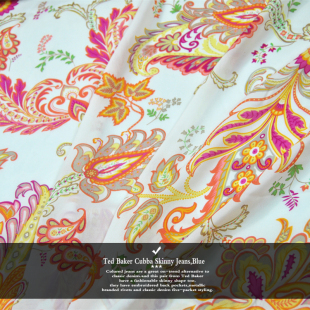 超美腰果花 100%真丝双乔春夏薄透连衣裙半身裙汉服布料面料