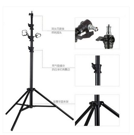 摄影棚灯架 3.8m气垫铝合金灯架MZ-3800FP带转接头