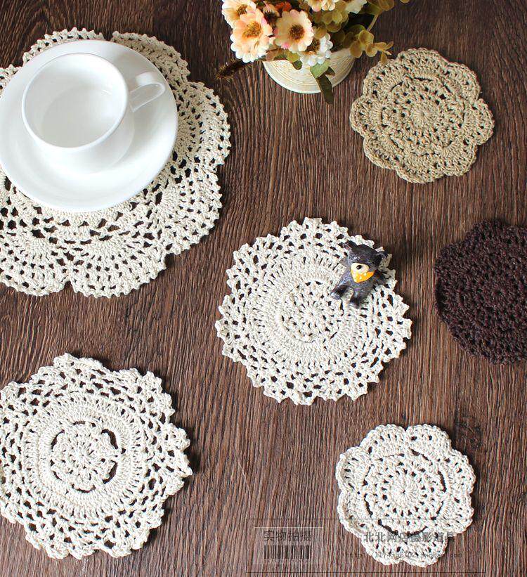 手工编织 花边垫子摄影道具拍照背景 拍食品点心护肤品拍摄道具
