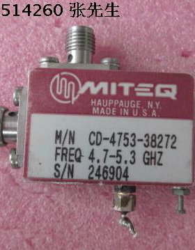 MITEQ CD-4753-38272 4.7-5.3GHz 20dB SMA 双向耦合器 带检波器