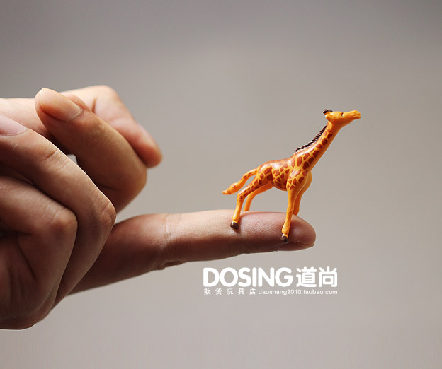 外贸迷你版长颈鹿pvc仿真动物