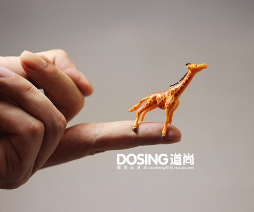 外贸迷你版长颈鹿pvc仿真动物