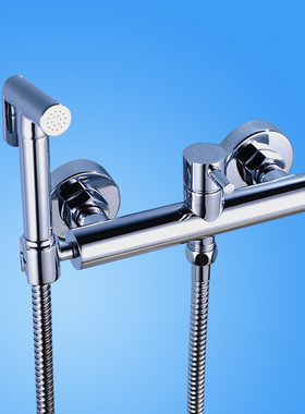 卫生间马桶冷热水喷枪浴室妇洗器套装私处洁身黄铜净身小喷头