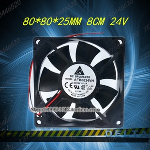 8025 24V 8厘米 AFB0824VH 变频器风扇 8CM 0.33A 台达 0.21A