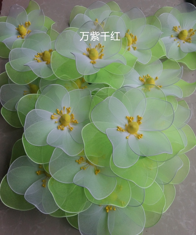 茉莉仿真背景丝网花可做手指头花手腕手拿演出表演舞蹈道具背景