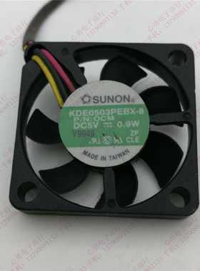 正品SUNON/建准 KDE0503PEBX-8 5V 0.9W 3006 3线笔记本超薄风扇
