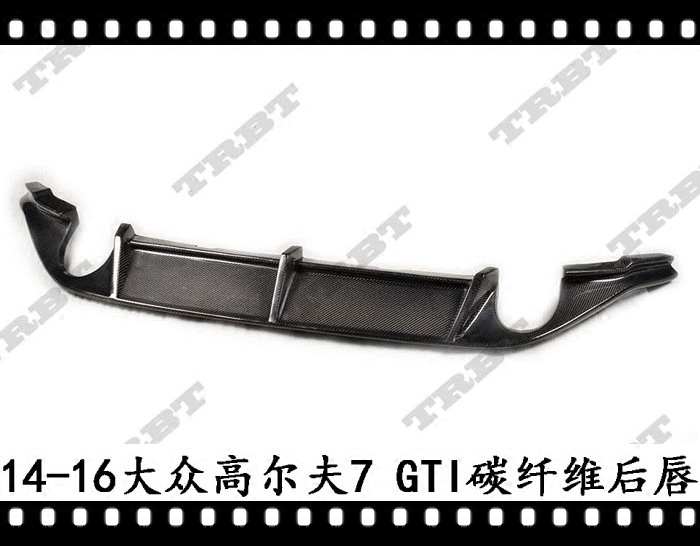 适用于REVOZPORT款碳纤维后唇高尔夫7R20后扰流RLINE尾唇