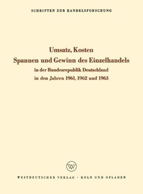 【预售】Umsatz, Kosten, Spannen Und Gewinn Des Einzelh...