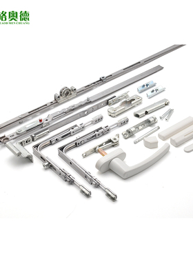 德国诺托内开内到五金 塑钢内开内倒配件平开上悬锁 ROTO五金白色