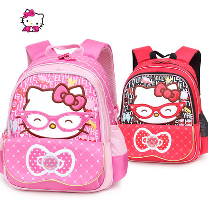 正品Hello Kitty儿童书包女生休闲可爱幼儿园双肩背包中 大班3163