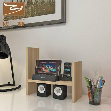 创意电脑桌上书架伸缩桌面书柜儿童简易置物架小型办公收纳架特价