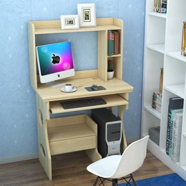 电脑台式桌家用全实木，小户型电脑桌莼松木，电脑桌原木电脑书桌家用