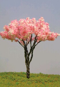 DIY建筑模型环境树 花树模型 铁丝花树 4cm 5cm 6cm高 TSG-65H