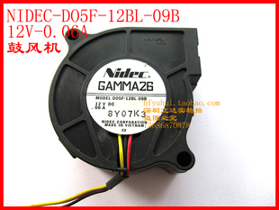12V渦輪鼓風(fēng)機(jī)散熱風(fēng)扇 全新NIDEC 5CM投影儀設(shè)備 D05F 5020 12BL