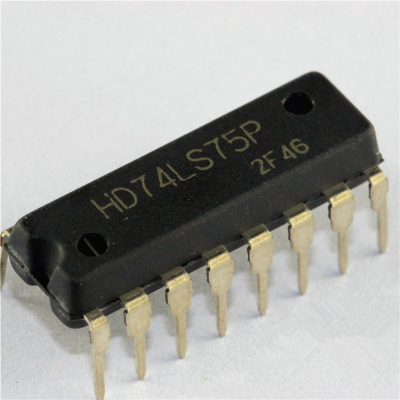 直插 74LS75 HD74LS75P 4位锁存器 DIP16脚 日立 HIT全新原装进口