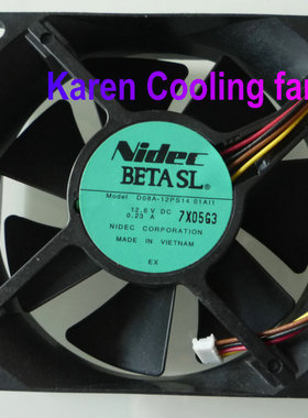 全新原装NIDEC 8025 12V 0.23A D08A-12PS14 01A11投影机风扇