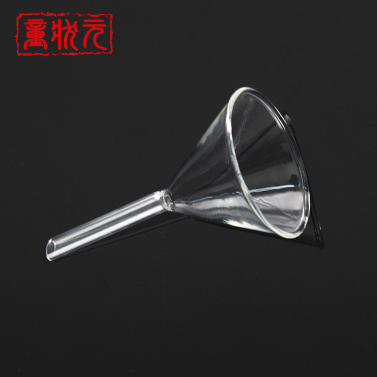 直径60mm厘米玻璃三角锥形漏斗化学生物物理实验室科研教学仪器票