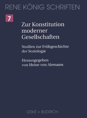 【预售】Zur Konstitution Moderner Gesellschaften: Stud...
