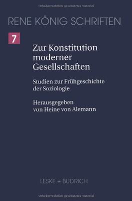 【预售】Zur Konstitution Moderner Gesellschaften: Stud...