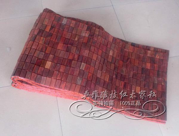 实木麻将席红木麻将席老挝大红酸枝麻将席交趾黄檀凉席 2个规格