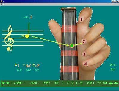 小提琴识谱按弦练习教学