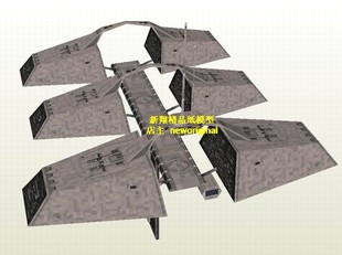 科幻宇宙太空飞船 帝国星球大战 战舰空间站宇宙基地停泊港口模型