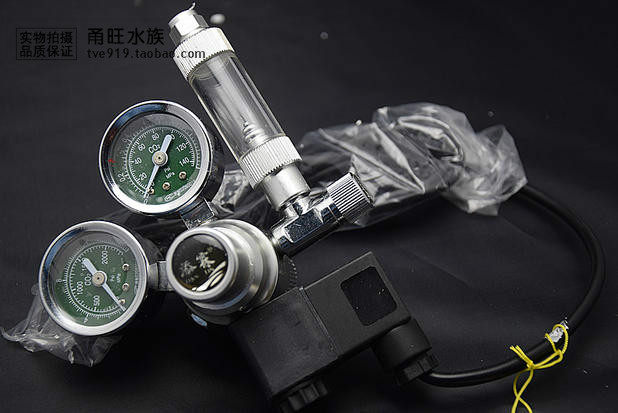 二氧化碳 CO2双表减压阀电磁阀微调三合一  减压表218-B1包邮