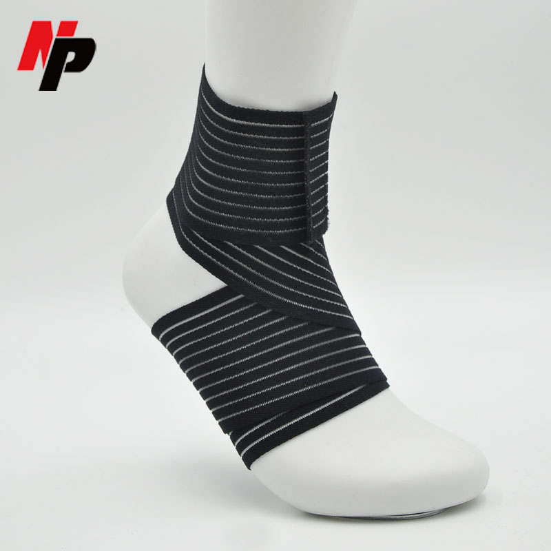 缠绕式扭伤弹力脚腕篮球运动护具