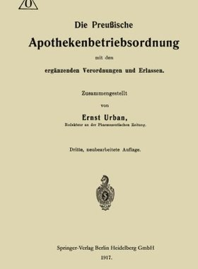 【预订】Die Preussische Apothekenbetriebsord...