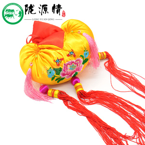包邮绣花荷包挂件刺绣庆阳香包家居装饰中国特色礼品民间手工艺品