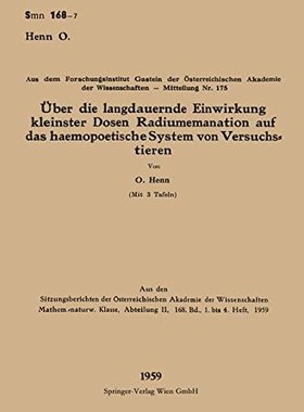 【预订】Uber Die Langdauernde Einwirkung Kle...