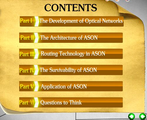 高校信息获奖Flash课件Automatically Switched Optical Network