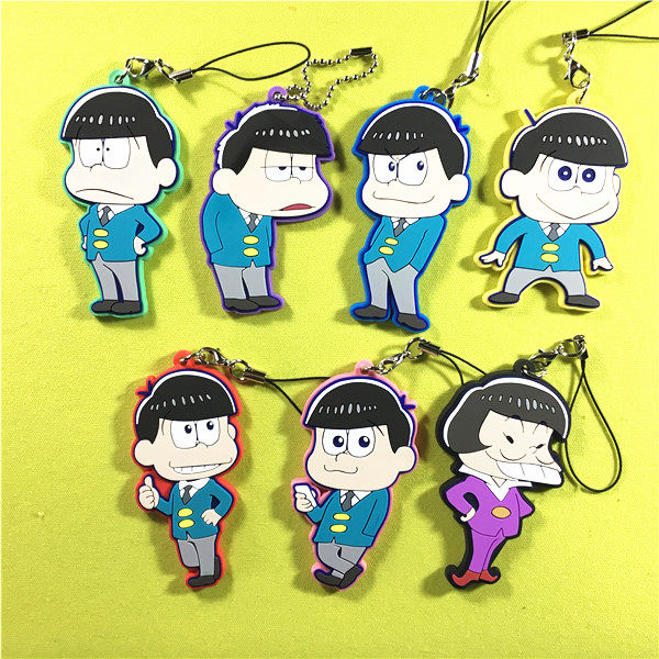 绮丽屋日本原单散货动漫周边阿松おそ松嫌味橡胶挂件满百包邮新品