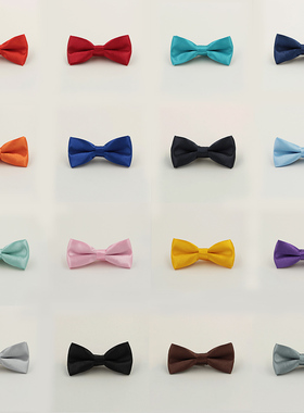 【包邮】韩版儿童领结男孩宝宝幼儿园学生花童蝴蝶结黑红白紫黄色