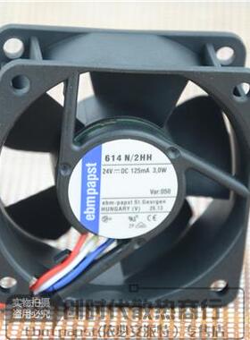 全新原装德国ebmpapst TYP614N/2HH 6025/6CM 24V 3.0W变频器风扇