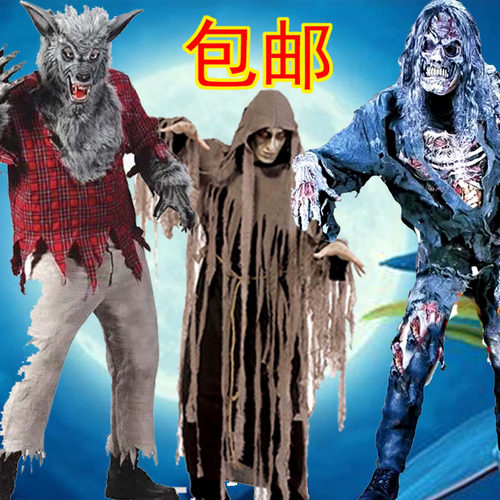 恶魔木乃伊丧尸大灰狼万圣节服装