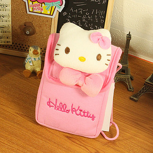包邮hello kitty粉色可爱儿童斜跨小包 手机包 收纳便携小包新款