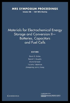 【预售】Materials for Electrochemical Energy Storage and