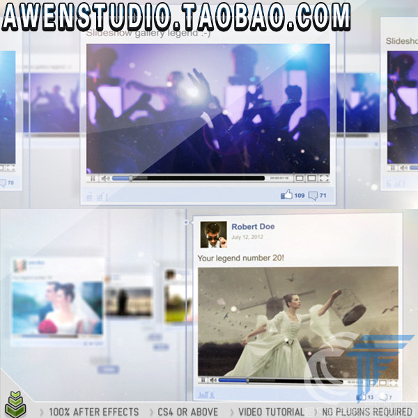 AE模板个人时间线故事相识过程婚礼电子相册企业专题片求婚告白